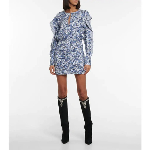 Isabel Marant Etoile Lexini Dress Blue - Picture 5 of 16